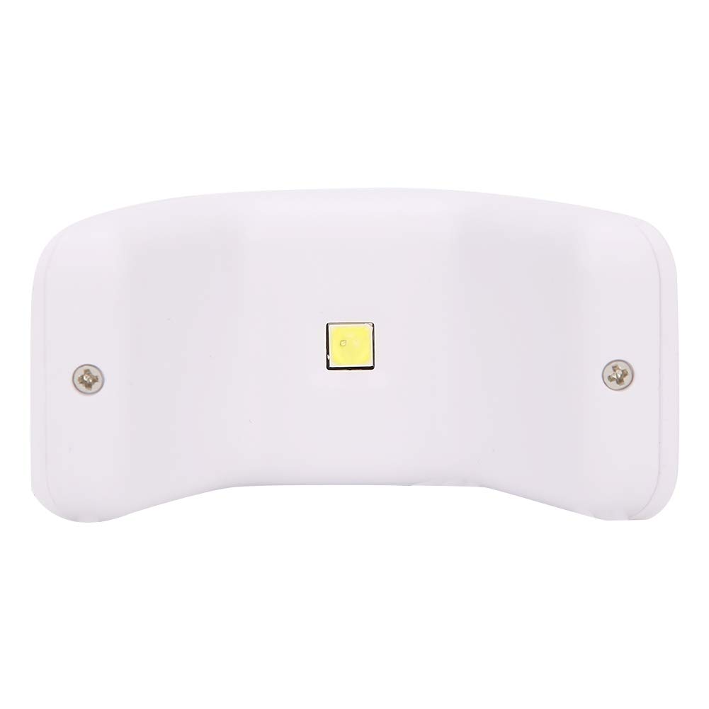 Mini UV LED Nail Lamp - 2W Portable Single Finger Nail Dryer for Gel Polish Curing | USB Powered Professional Manicure Tool for Home, Salon & DIY Nail Art (White) | Perfect for Travel, Quick Fixes & At-Home Nail Care