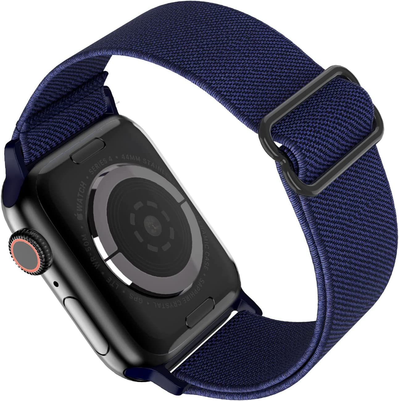 Stretchy Nylon Apple Watch Bands for 38mm 40mm 41mm 42mm 44mm 45mm 49mm - Soft Braided Sport Wristband Compatible with iWatch Series 8/7/6/5/4/3/2/1/SE - Perfect for Workouts, Running & Everyday Wear