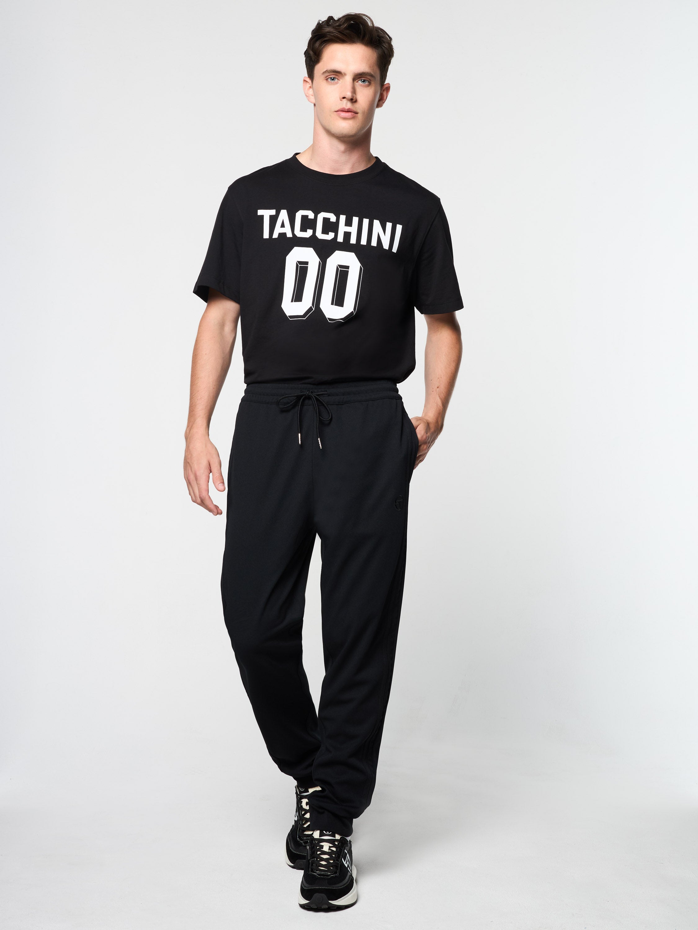 Damarindo Track Pants for Men - Comfortable Black Athletic Joggers with Elastic Waistband - Perfect for Running, Gym Workouts, and Casual Wear