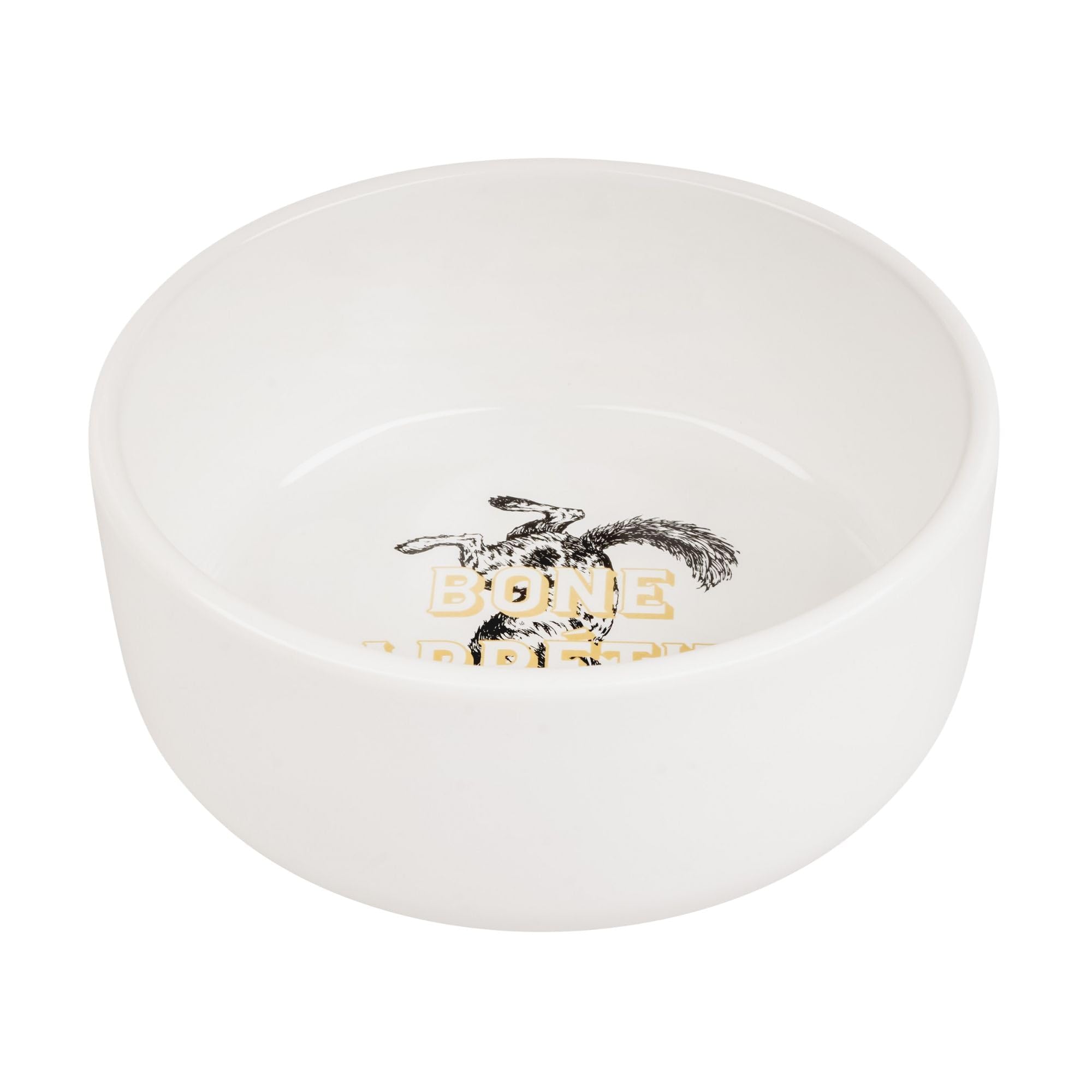 Harry Barker Small Ceramic Dog Bowl - Non-Slip Pet Food Dish for Small Dogs, Perfect for Indoor/Outdoor Use - Ideal for Mealtime, Water, or Treats in Home, Yard, or Travel