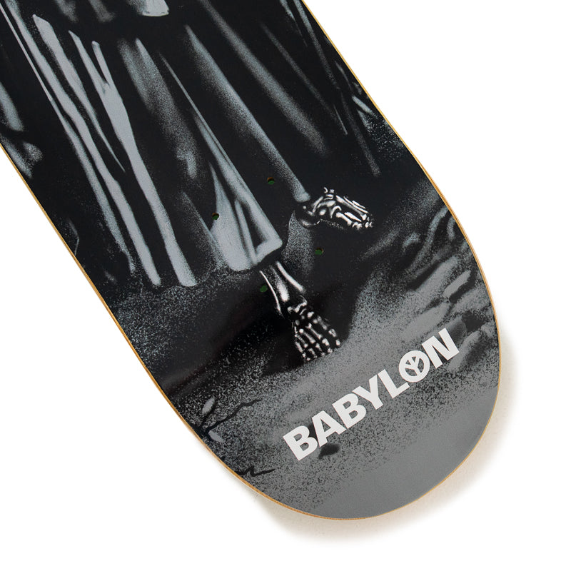 Babylon Reaper Skateboard Deck - Premium Grey Skateboard for Street & Park Riding - Perfect for Skaters & Beginners
