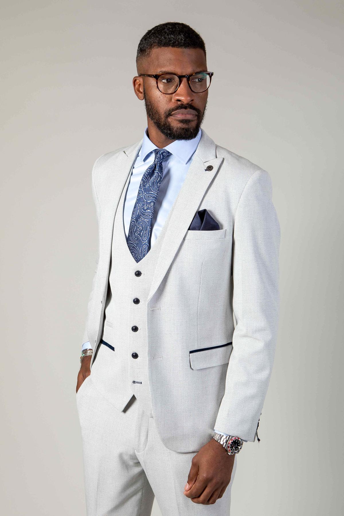 Premium BROMLEY Stone Suit for Men - Classic Business Attire & Formal Wear | Perfect for Office, Weddings & Special Occasions