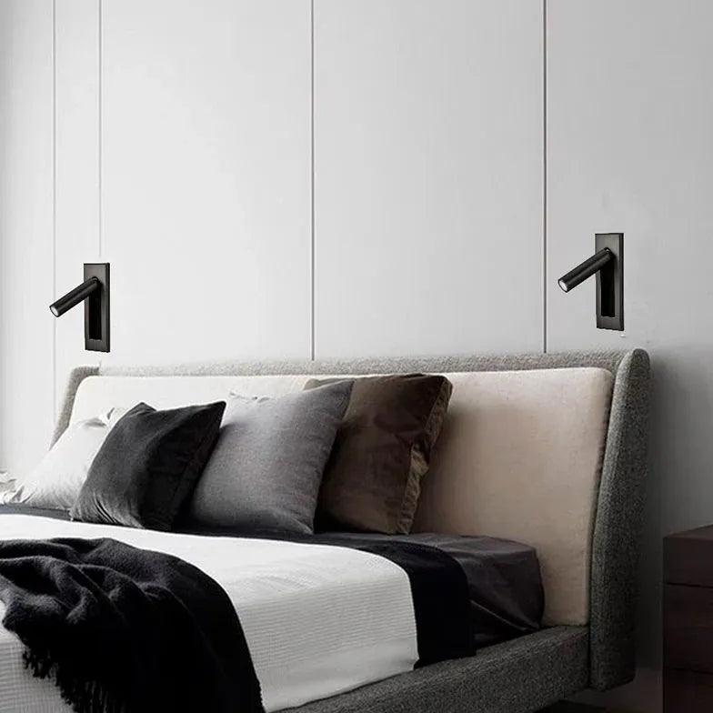 Rectangular Warm White Black Spotlight for Bedroom - Dimmable LED Wall Light for Living Room, Hallway & Home Decor