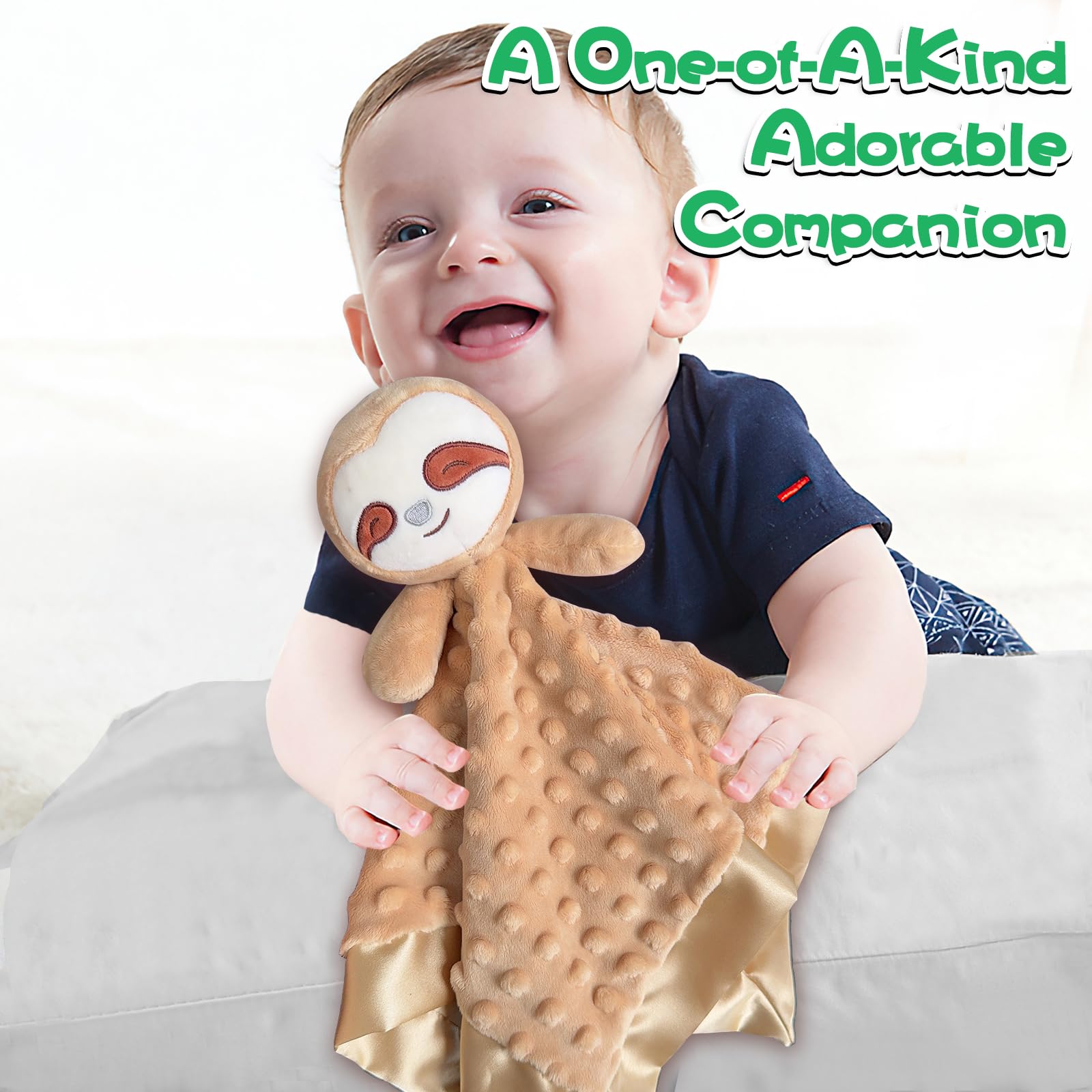 Soft Sloth Baby Security Blanket - 16