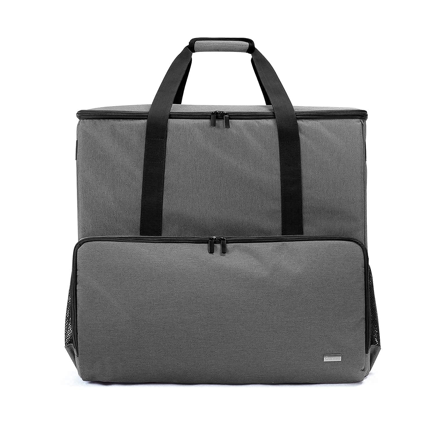 CURMIO Single & Double Layer Desktop Computer Travel Bag for PC Tower Case - Fits Keyboard, Cables & Mouse | Portable Protection for Office, Gaming & Business Travel