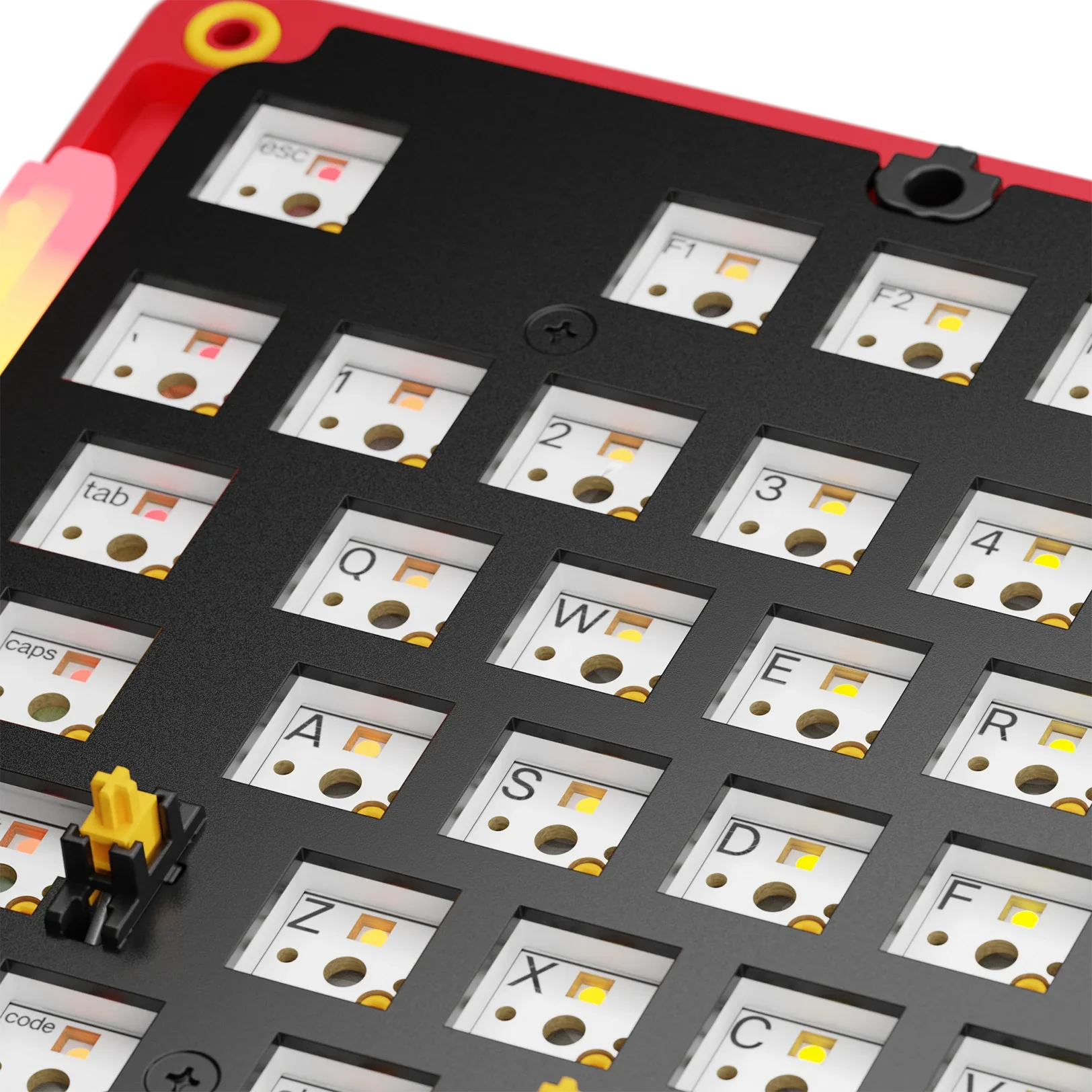 GMMK 3 Mechanical Keyboard Bottom Case - Limited Edition Metal Punk Red (100% Size) for Gaming, Typing & Office Work