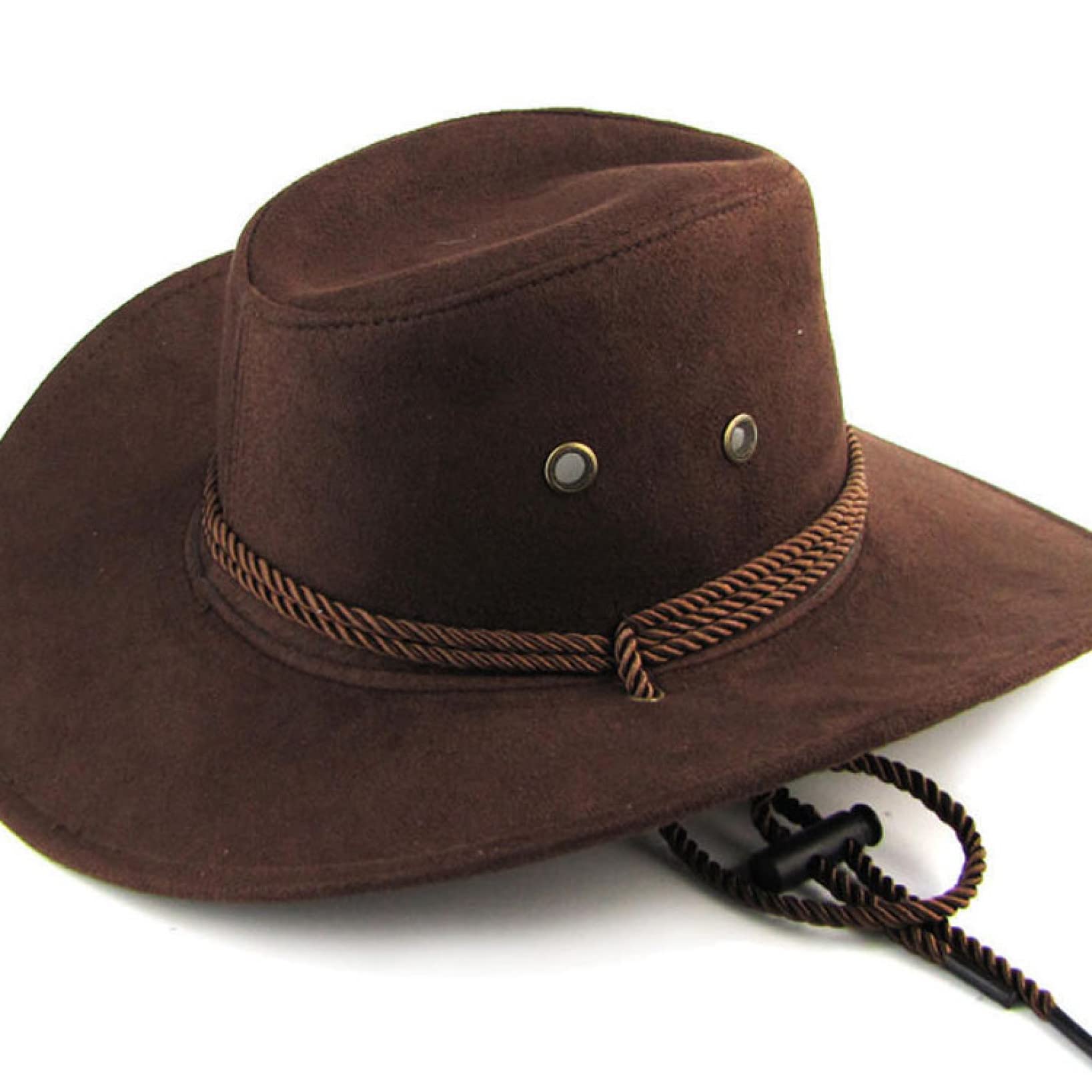 Men's Wide Brim Cowboy Hat - Summer Western Riding Sun Visor Cap for Travel & Outdoor Activities | Perfect for Horseback Riding, Beach, and Country Music Festivals