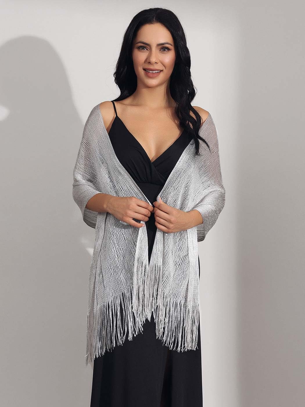 Elegant GORAIS Women's Shawls and Wraps - Rhinestone Buckle Wedding Scarf for Bride & Bridesmaids | Perfect for Evening Dresses, Formal Events & Special Occasions