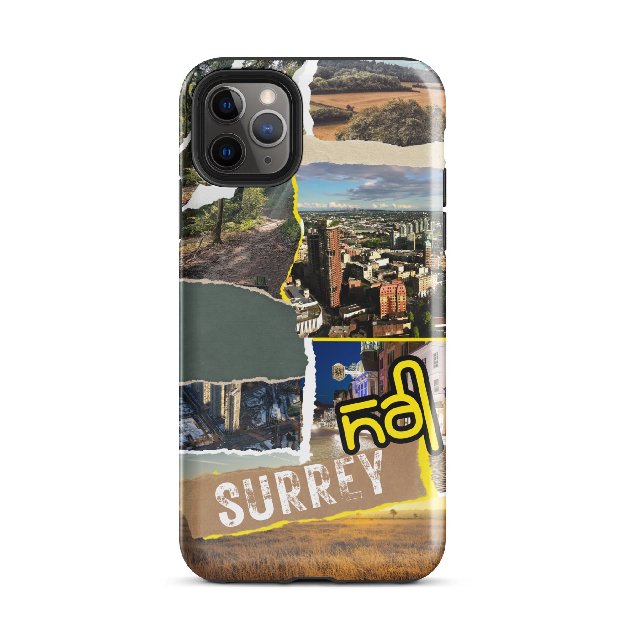 Premium Surrey Collage iPhone Case - Durable Protective Cover with Stylish Design for iPhone [Model] - Perfect for Everyday Use, Travel & Gifting