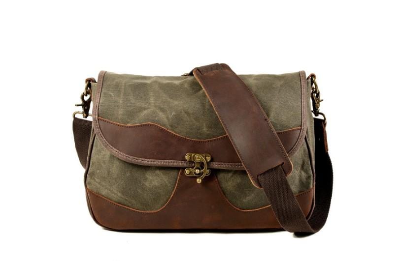 Vintage Canvas Crossbody Messenger Bag for Women - Stylish & Durable Handbag for Everyday Use, Travel, and Work