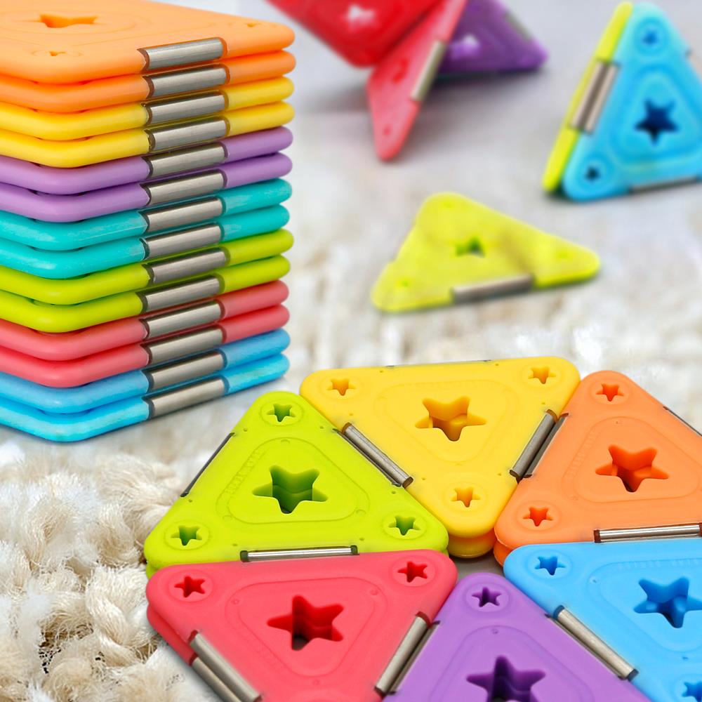 Magnetic Building Blocks STEM Toys for Kids - Educational Construction Set with 100+ Pieces - Creative Learning Toys for Boys & Girls Ages 3-8 - Perfect for Classroom, Birthday Gifts & Family Playtime