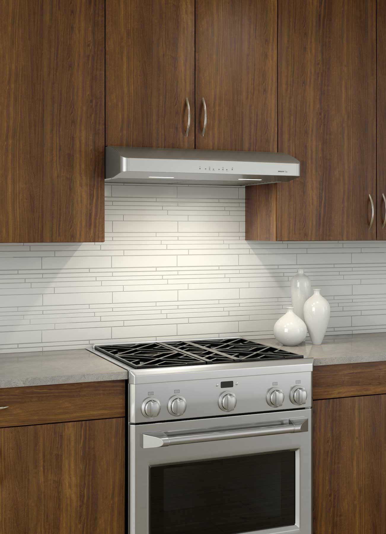 Broan 36-Inch Stainless Steel Under Cabinet Range Hood - 650 CFM Powerful Ventilation for Kitchen, ERLE136SS - Perfect for Home Cooking, Smoke & Odor Removal