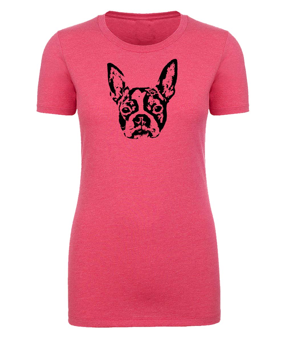 Boston Terrier Graphic T-Shirt for Women | Cute Dog Lover Tee | Soft Cotton Casual Shirt for Pet Owners | Perfect for Dog Walks, Pet Playdates & Casual Outings