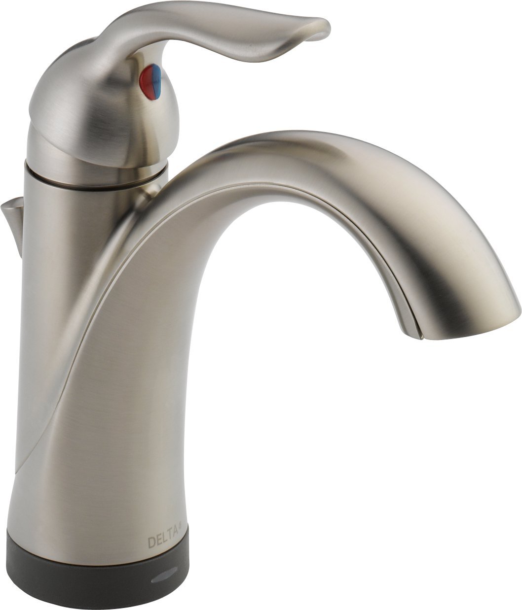 Delta Lahara Touchless Single Hole Bathroom Faucet - Brushed Nickel Finish with Diamond Seal Technology, Includes Drain Assembly (538T-SS-DST) - Perfect for Modern Bathrooms, Guest Baths & Water-Saving Homes