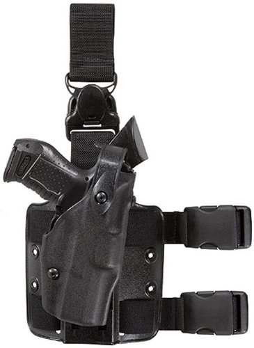Safariland 6305 ALS Tactical Leg Holster with Detachable Leg Harness - Black STX for Sig P225 Pistol | Secure & Comfortable Concealed Carry for Law Enforcement, Military & Outdoor Shooting