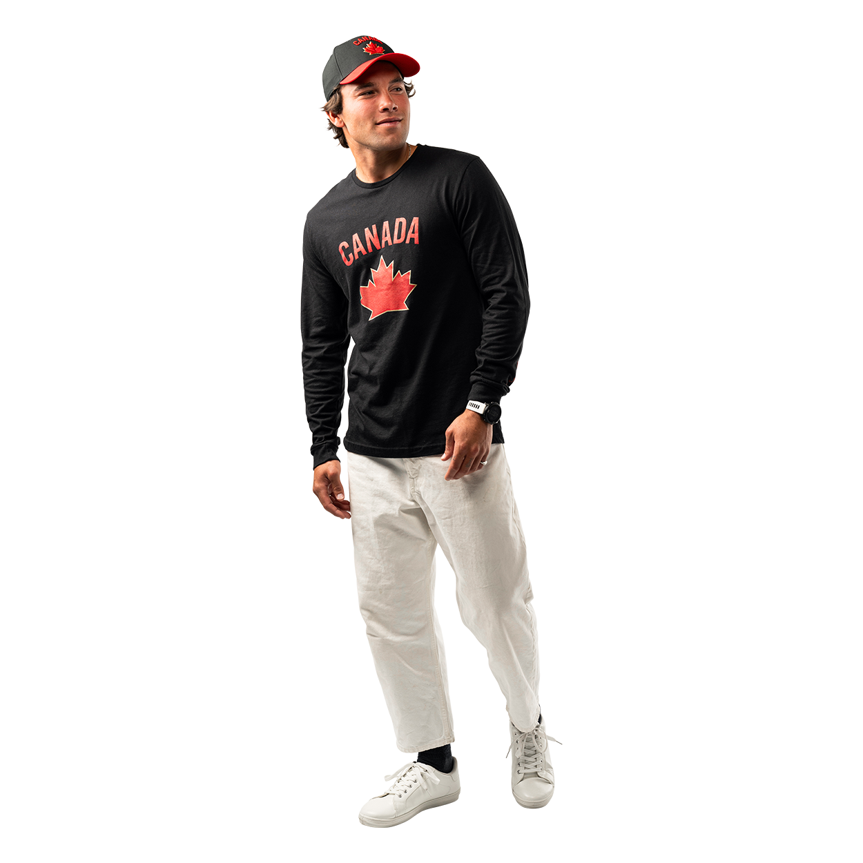 Bauer Hockey Canada Long Sleeve Graphic Tee for Men - Senior Hockey Jersey for Ice Hockey & Street Wear - Perfect for Games, Training & Casual Outfits