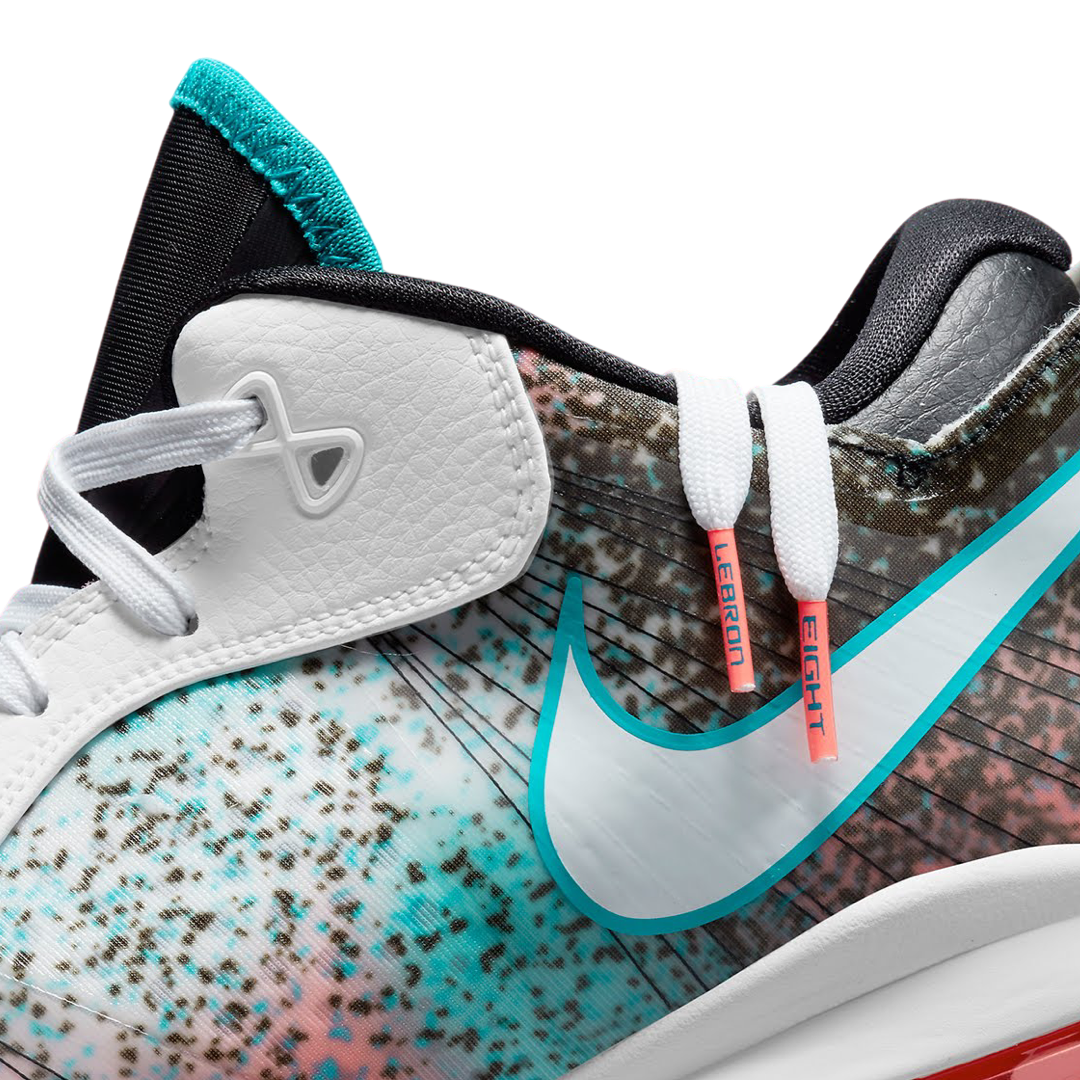 Nike LeBron 8 V2 Low Basketball Shoes - Miami Nights Colorway for Men | Performance Sneakers for Basketball & Casual Wear