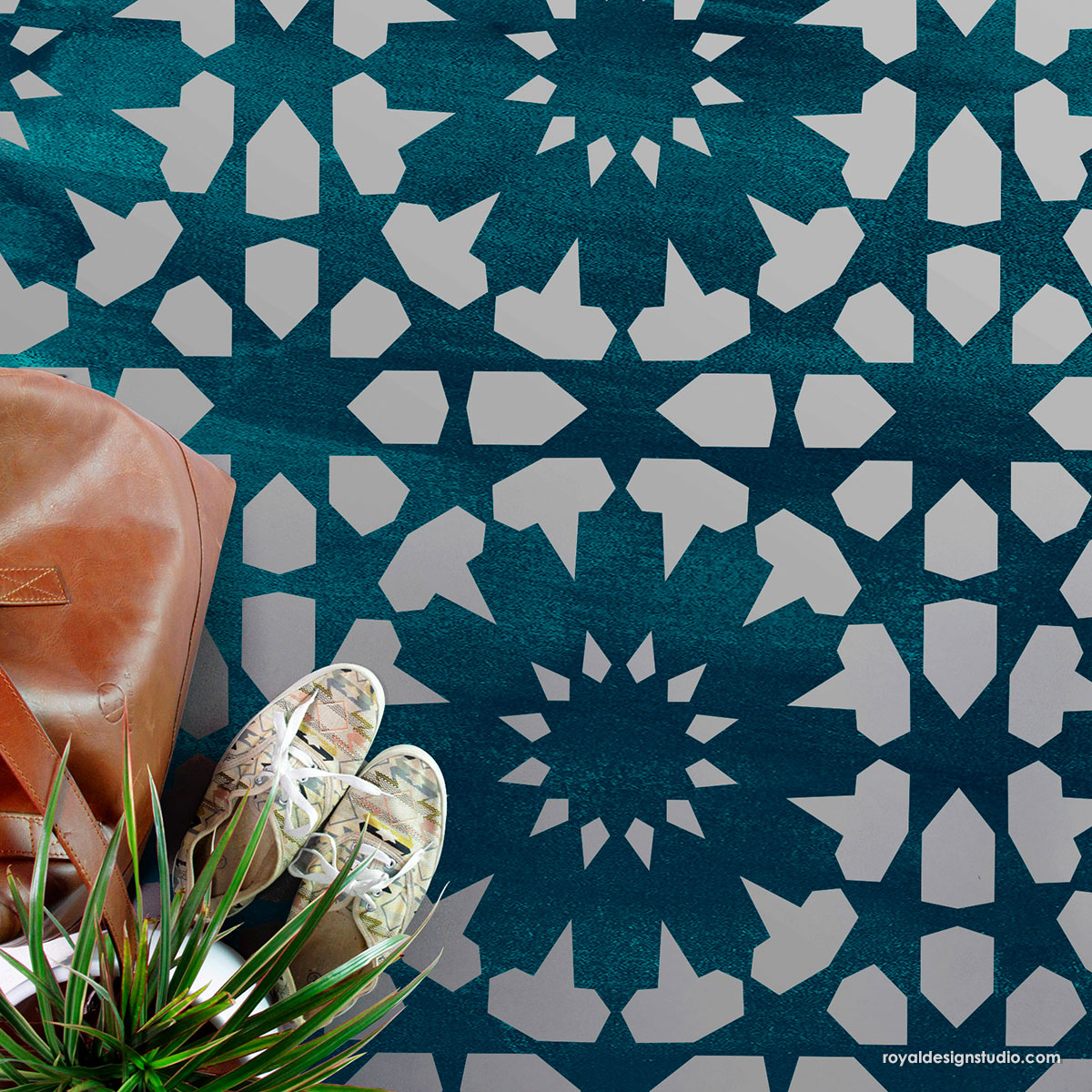 Premium Marhaba Tile Stencil Kit - Reusable DIY Mosaic & Wall Art Template for Home Decor, Bathroom, Kitchen Backsplash - Perfect for Arabic, Moroccan & Geometric Patterns