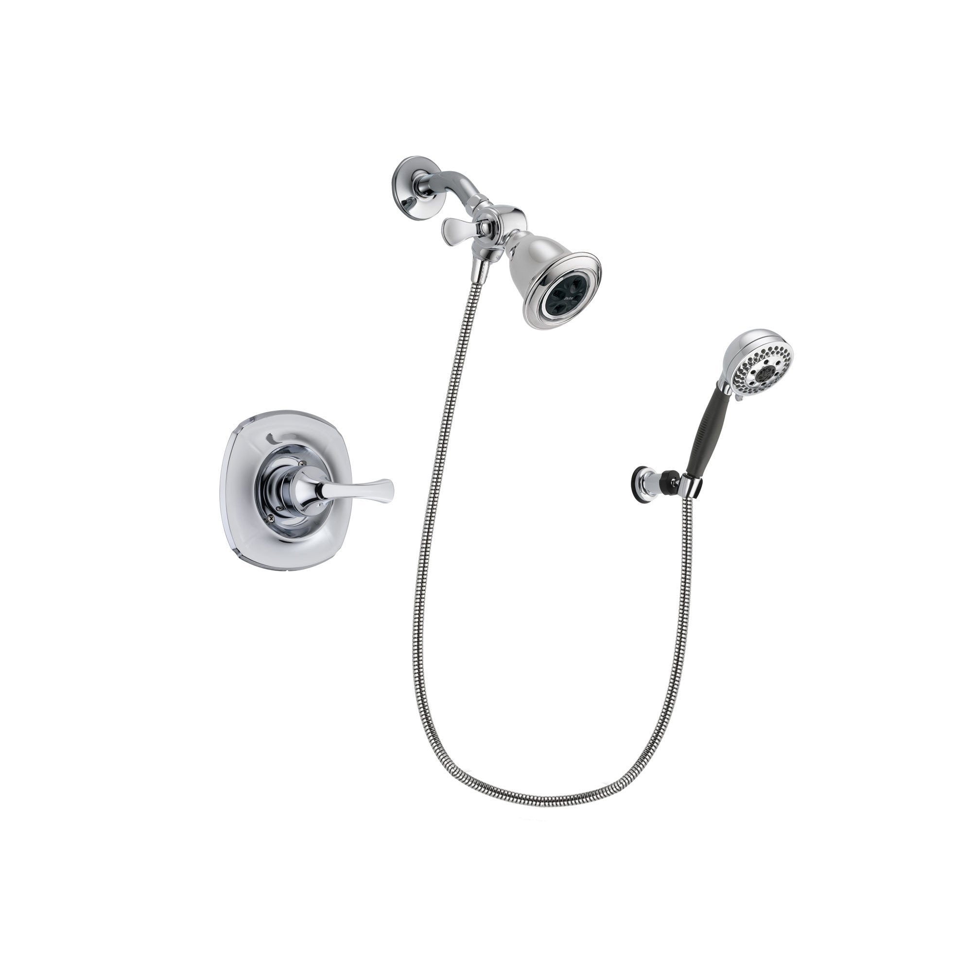 Delta Addison Chrome Shower Faucet System with Showerhead & Hand Shower DSP1156V - Perfect for Bathroom Renovation & Modern Home Upgrade