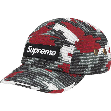 Supreme Military Camp Cap - Red Camo Adjustable Snapback Hat for Men & Women | Streetwear Fashion, Urban Style, Outdoor Activities