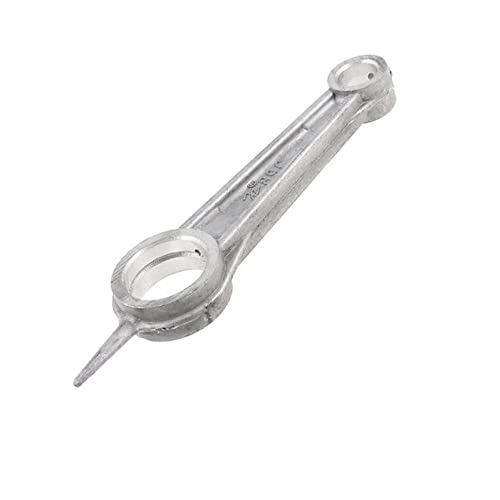 High-Quality Silver Tone Aluminum Alloy Air Compressor Connecting Rod 12mm x 23mm x 85mm - Durable Replacement Part for Pneumatic Tools & DIY Projects