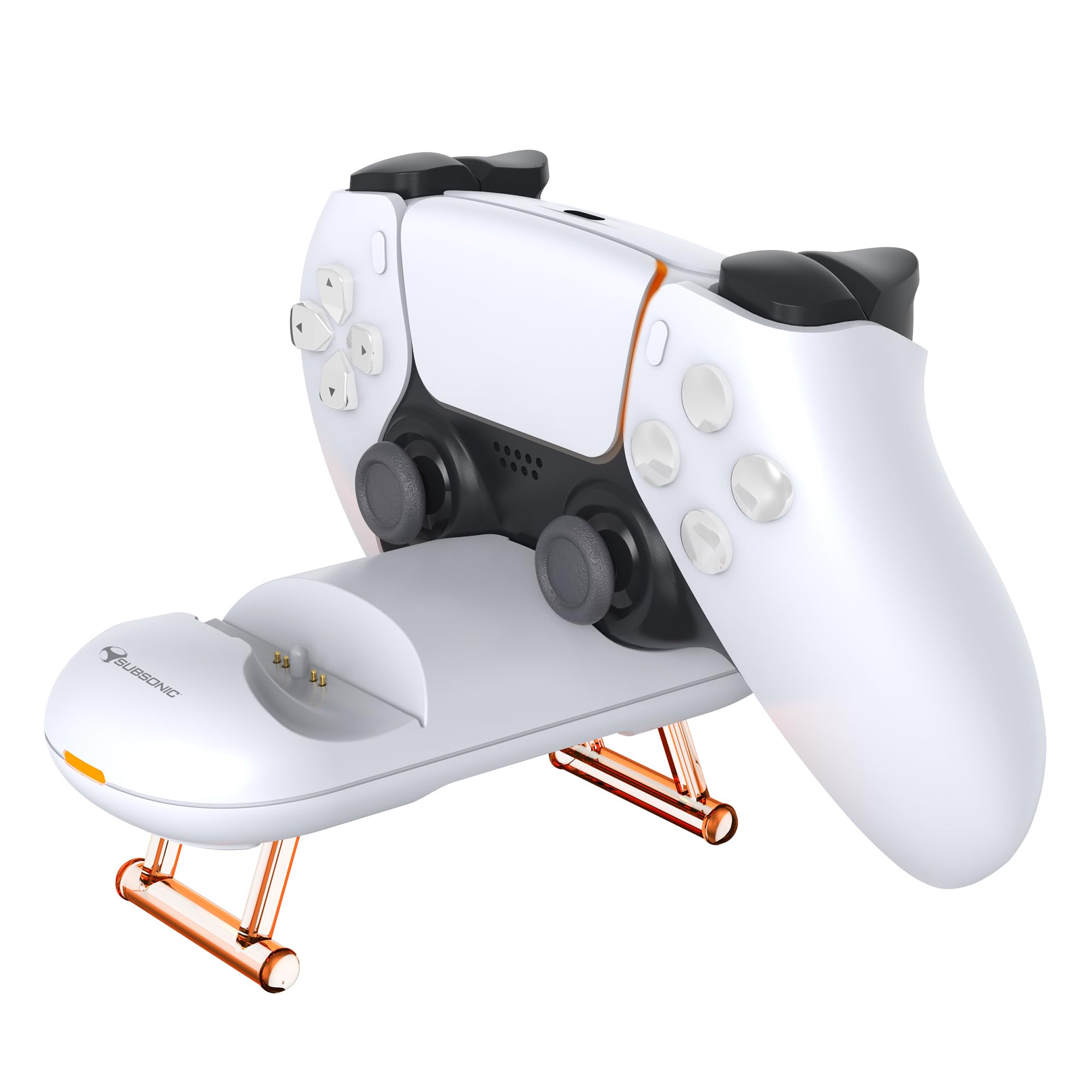 PS5 Controller Charger Station - Compact DualSense Charging Dock for Playstation 5 with USB-C Cable - Perfect for Gaming Setup & Multiplayer Sessions