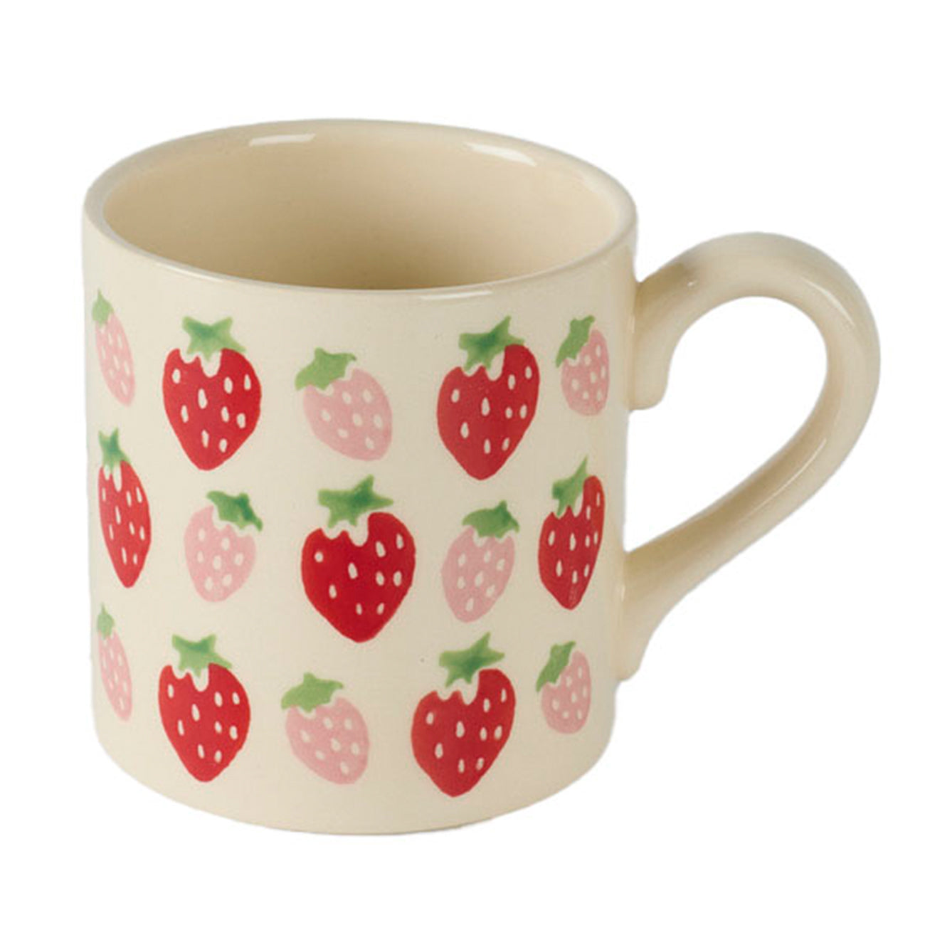 Strawberry Printed Ceramic Coffee Mug - Insulated Travel Cup for Hot & Cold Drinks - Perfect for Home, Office, or Gifts