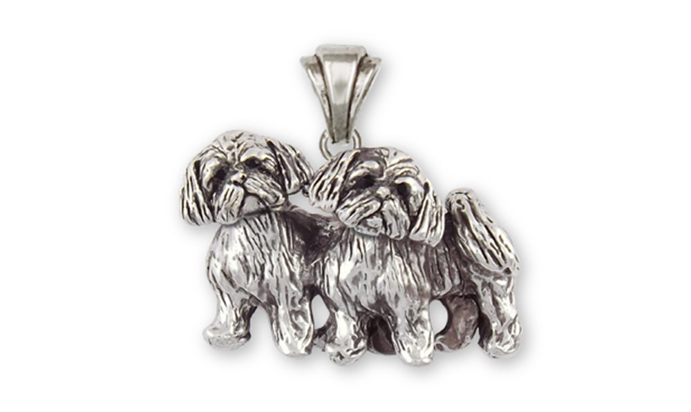 Handmade Sterling Silver Shih Tzu Pendant Dog Jewelry - Perfect Gift for Dog Lovers & Shih Tzu Owners | Necklace for Women, Pet Lover Gift, Birthday Present