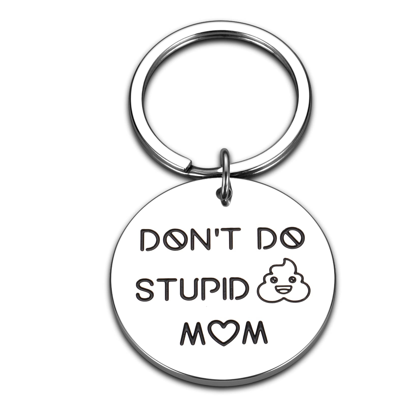 2021 Graduation Keychain Gift for Kids & Teens - Funny 'Don't Do Stupid' Message - Perfect for School Graduation Parties & College Dorm Decor