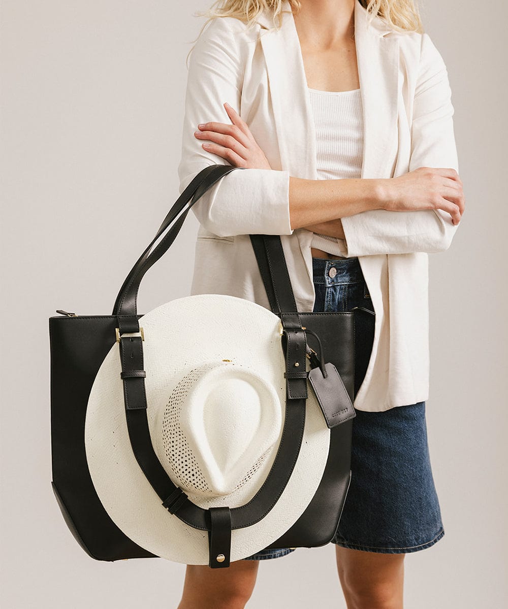 Hayes Hat Carrying Tote Bag - Premium Baseball Cap Organizer for Men & Women - Durable Travel Hat Storage Case for Golf, Hats, Caps - Perfect for Travel, Sports, and Daily Use