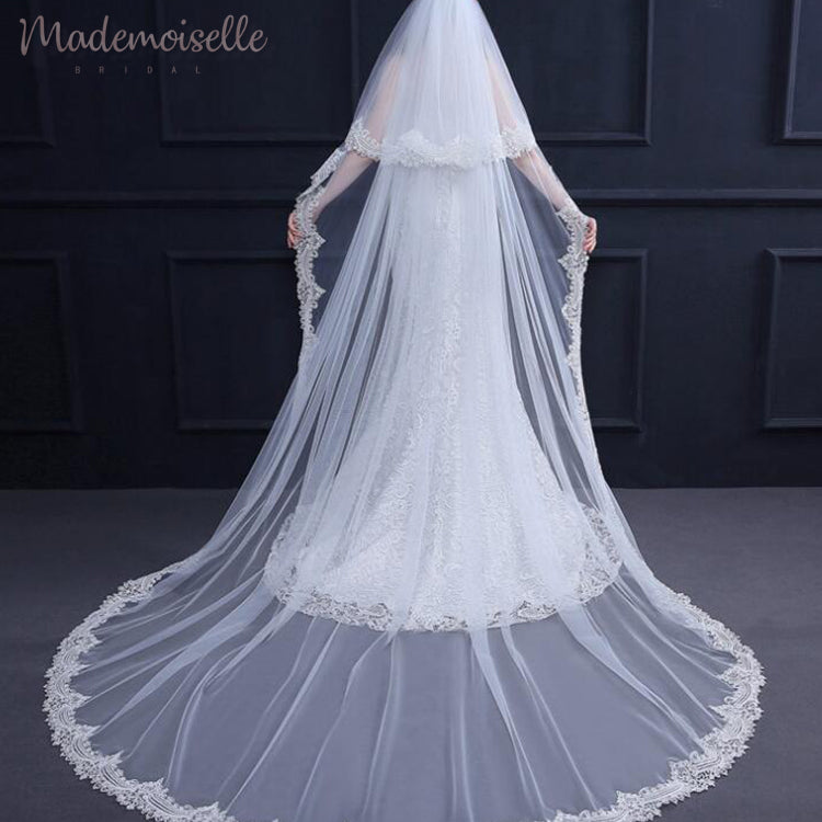 Delphia Veil - Elegant Bridal Veil for Weddings & Special Occasions | Perfect for Brides, Prom & Formal Events