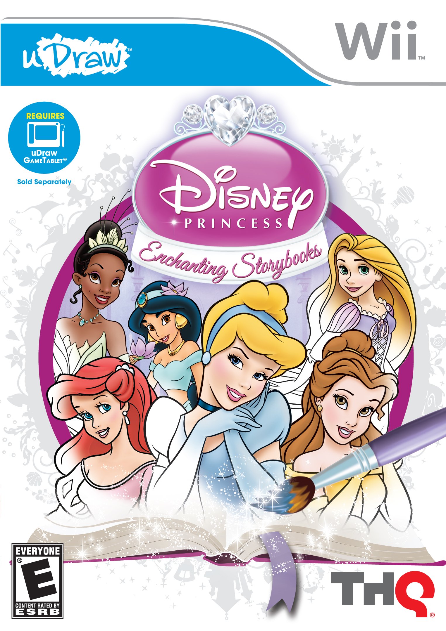 uDraw Disney Princess: Enchanting Storybooks Game for Nintendo Wii - Interactive Drawing & Storytelling Adventure for Kids, Perfect for Family Game Night & Creative Play