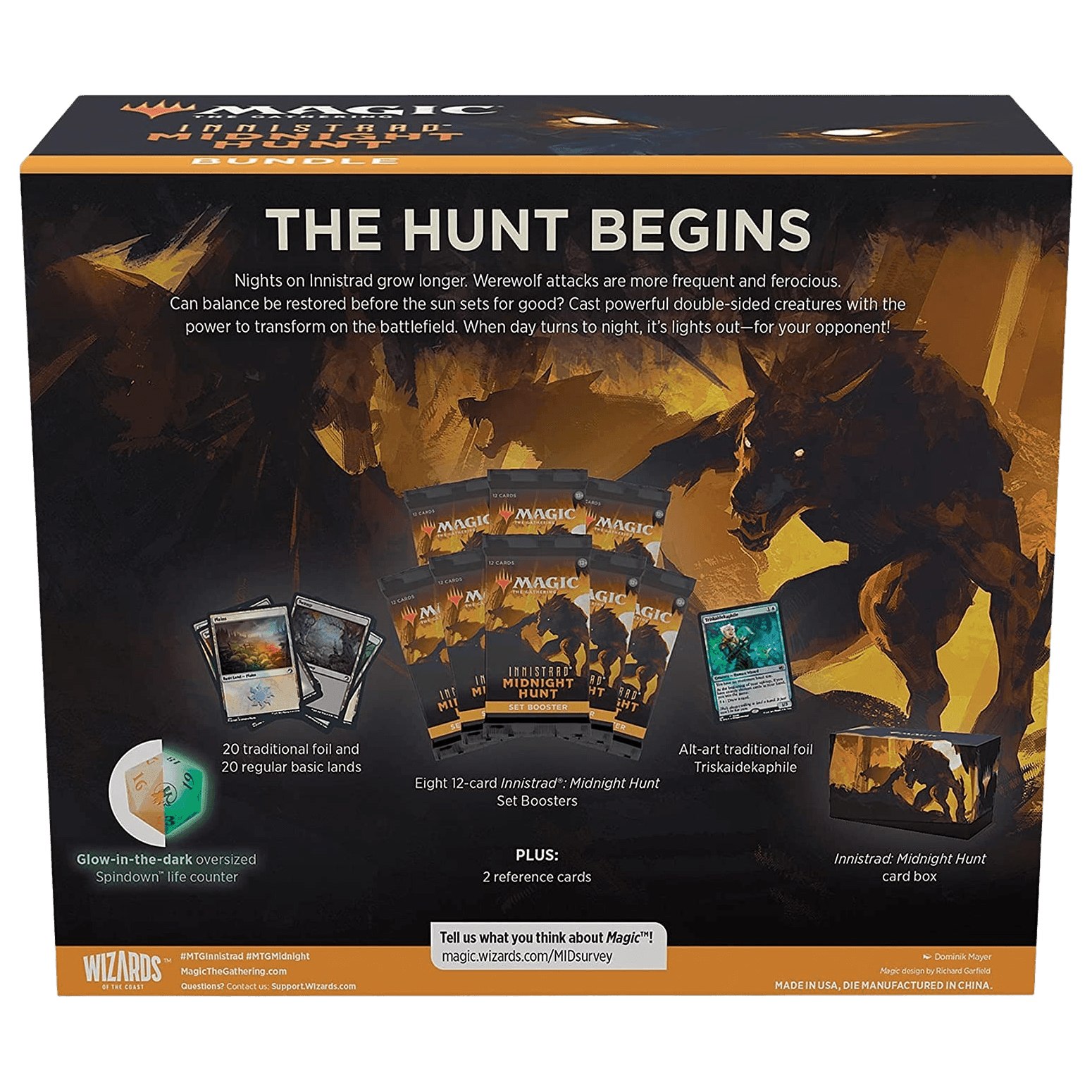 Magic: The Gathering Innistrad: Midnight Hunt Bundle - Premium MTG Cards for Collectors & Players | Perfect for Game Nights & Tournaments