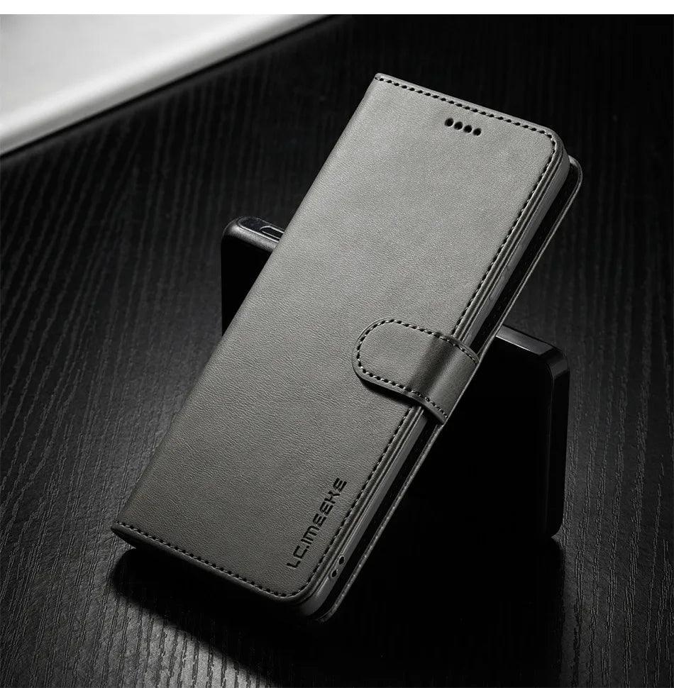 Samsung Galaxy S24 Ultra Vegan Leather Wallet Case - Slim Protective Cover with Card Holder for Everyday Use & Travel