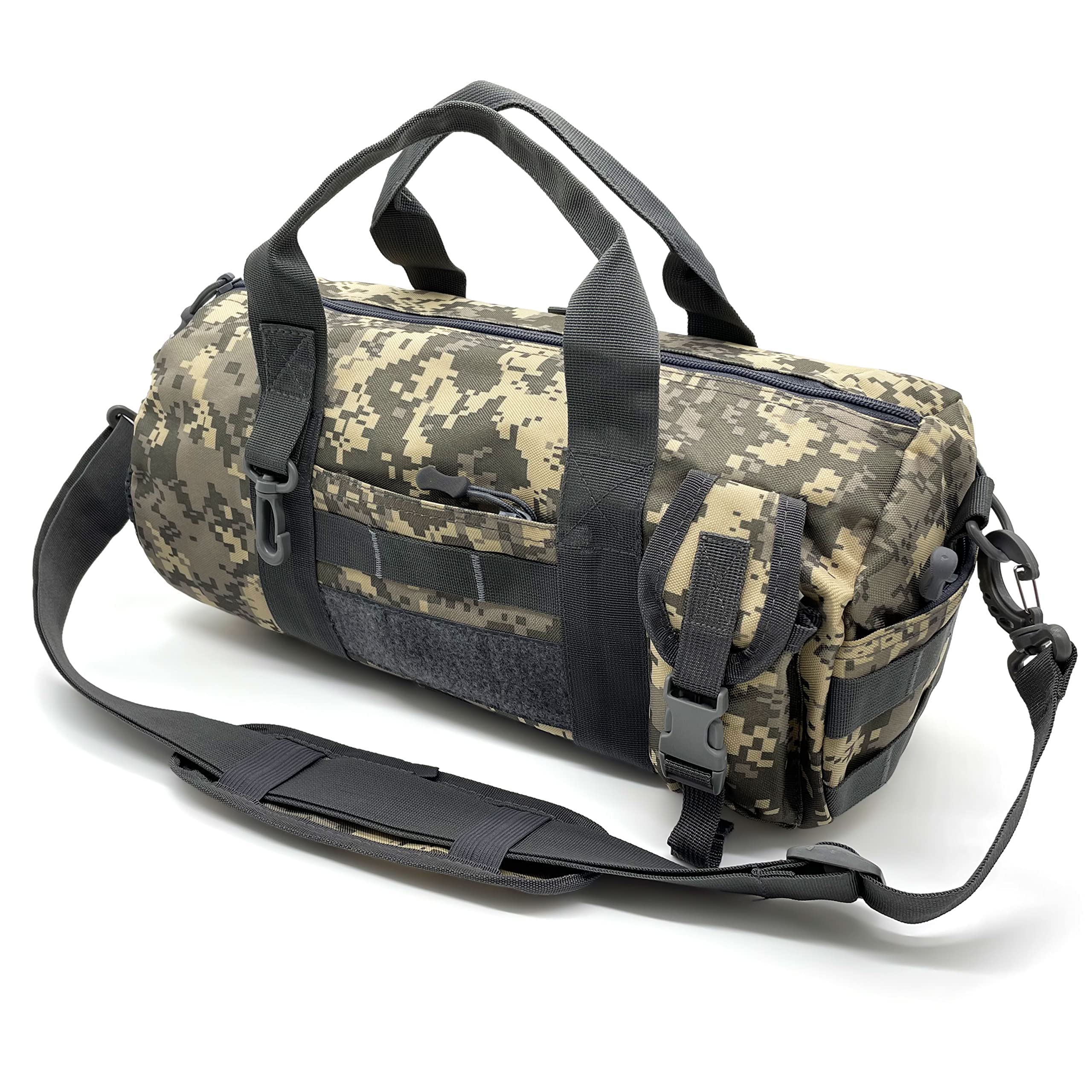 Jaegvida Tactical Gym Duffel Bag - Waterproof Fitness & Travel Backpack for Men & Women - Perfect for Gym, Workout, Hunting & Outdoor Adventures (Digital Camo Design)
