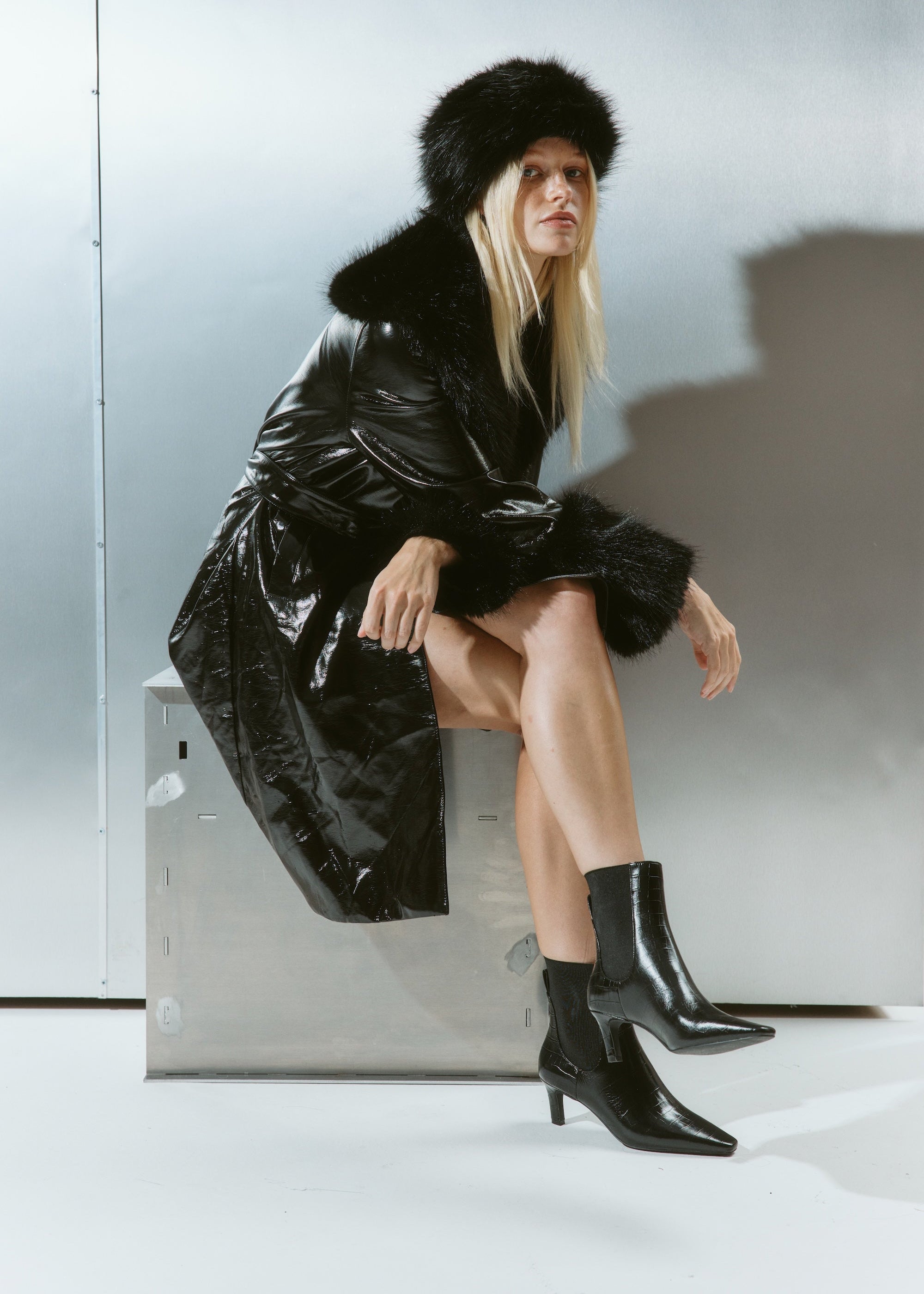 Blair Women's Black Crocodile Leather Ankle Boots - Stylish & Comfortable for Casual Outings, Work & Evening Events