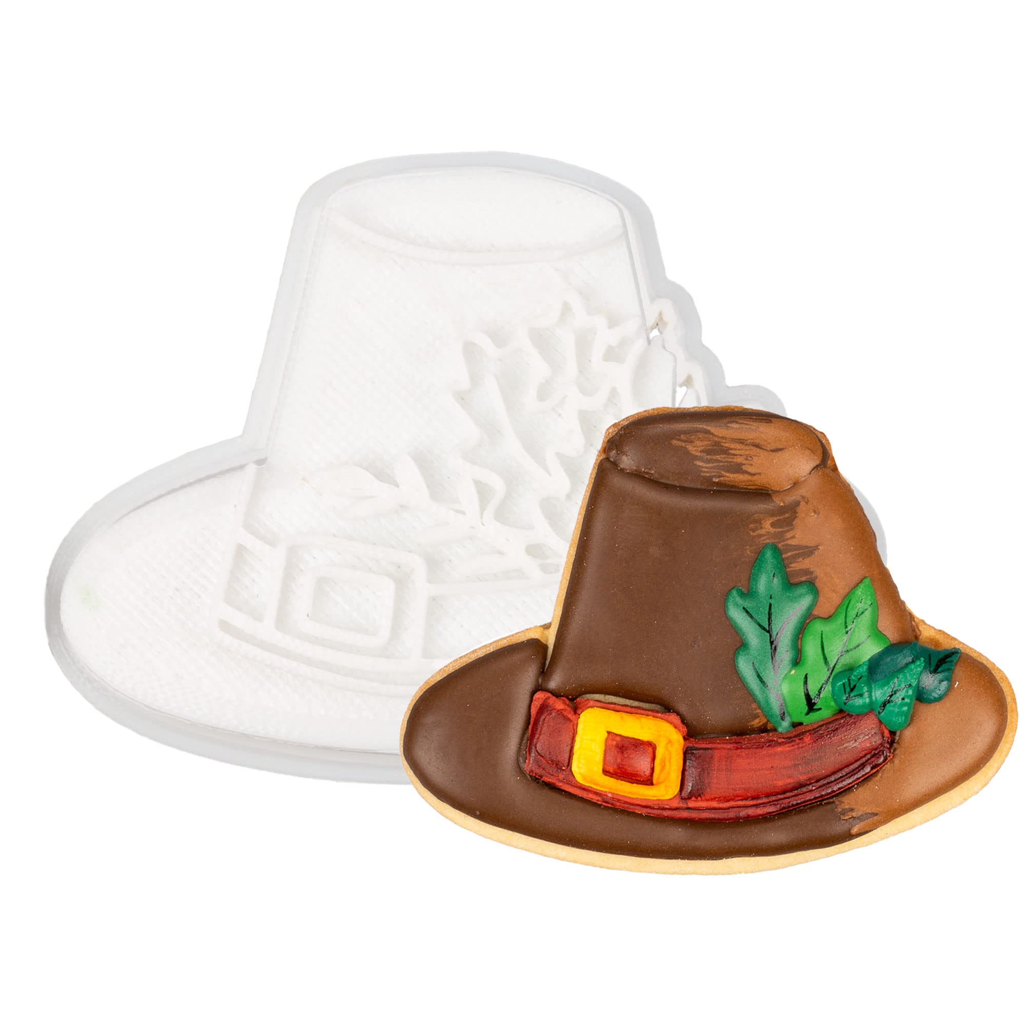 Flycalf Cookie Cutters Set with Plunger Stamps - 3.5