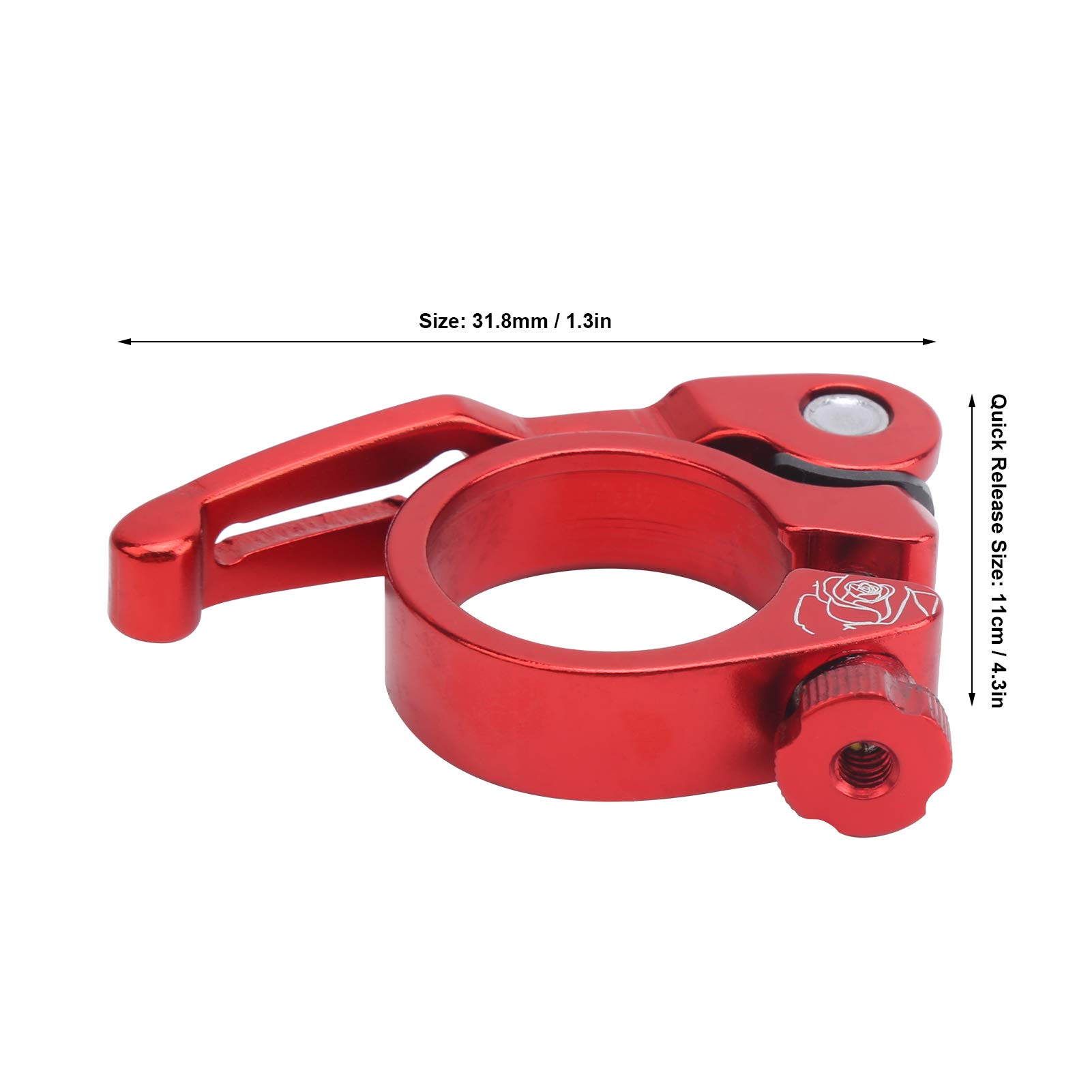 31.8mm Quick Release Bike Seat Clamp - Lightweight Aluminum Seatpost Collar for Mountain & Road Bikes - Perfect for Commuting, Trail Riding & Fitness Cycling