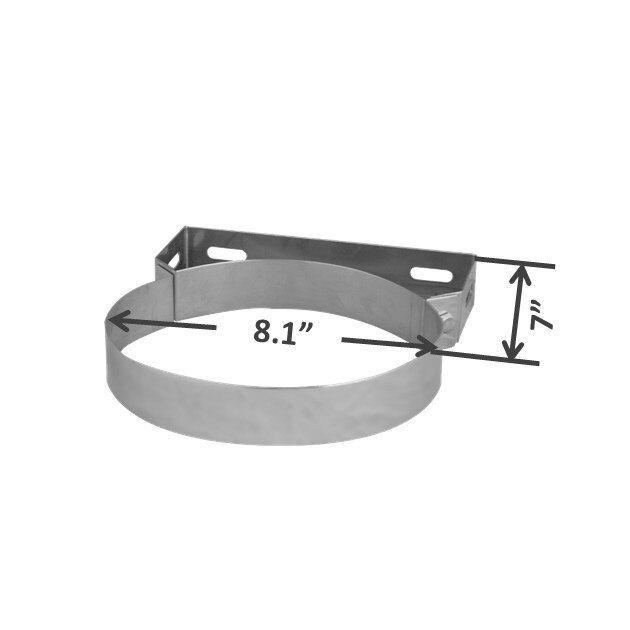 AllFuelHST Wall Bracket for 6-Inch Inner Diameter Chimney Pipe - Heavy Duty Support for Wood Stove, Fireplace & Venting Systems (Indoor/Outdoor Use)