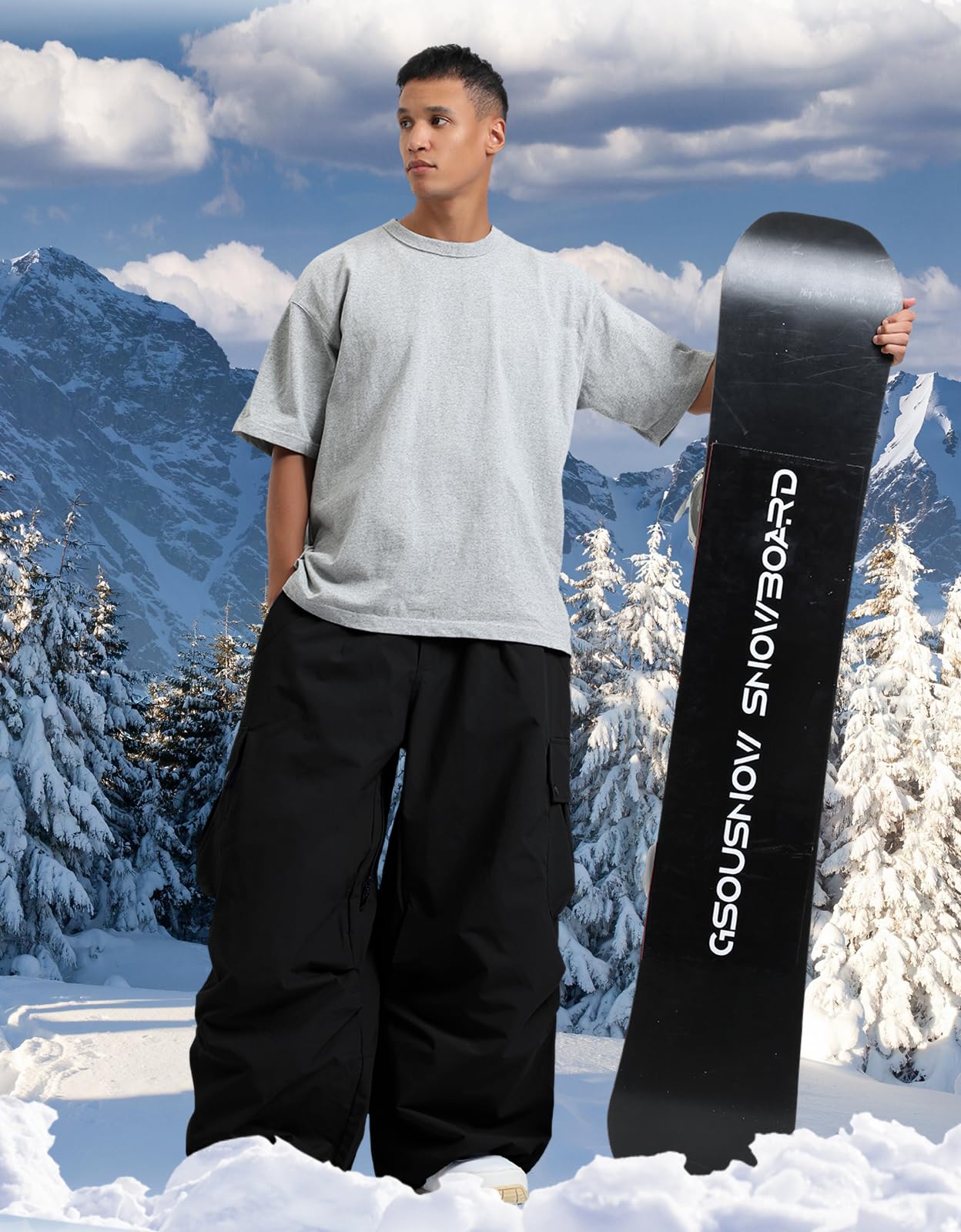 **Men's & Women's Waterproof Snowboard Pants - Insulated Baggy Ski Pants for Winter Sports, Snowboarding & Outdoor Activities**    *(Perfect for Snowboarding, Skiing, and Cold Weather Adventures!)*