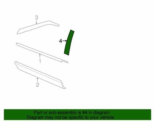 Ford Car Door Moulding Trim - Replacement & Custom Fit for Ford Vehicles - Perfect for DIY Repair & Auto Detailing