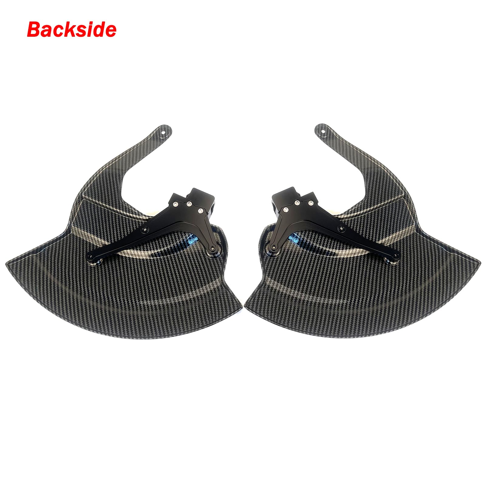 BMW S1000RR S1000R M1000RR M1000R Motorcycle Front Brake Caliper Covers & Radiator Guard - Black (2019-2024) - Enhances Safety & Style for Track & Street Riding