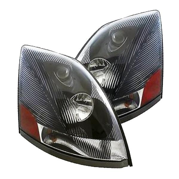 Fortpro LED Headlights Set for Volvo VN VNL Models 2004-2023 - High Brightness Waterproof Replacement Headlamps - Perfect for Night Driving & Off-Road Trucking