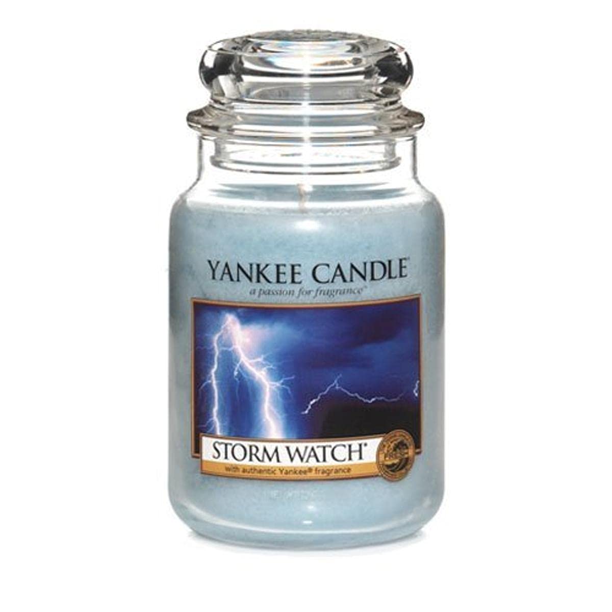 Yankee Candle Storm Watch Scented Large Jar Candle - 22oz Classic Single Wick, 110+ Hours Burn Time - Perfect for Home Decor, Relaxation & Aromatherapy