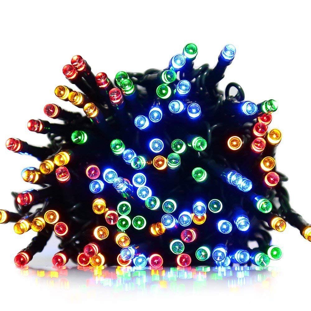 FULLBELL 33ft 100LED Color Changing Fairy Lights - Indoor Outdoor Waterproof String Lights with 8 Lighting Modes for Wedding, Party, Christmas, Garden, Patio Decor - Decorative Rope Lights for Home, Backyard, Restaurant, Cafe, Holiday & Event Decorations
