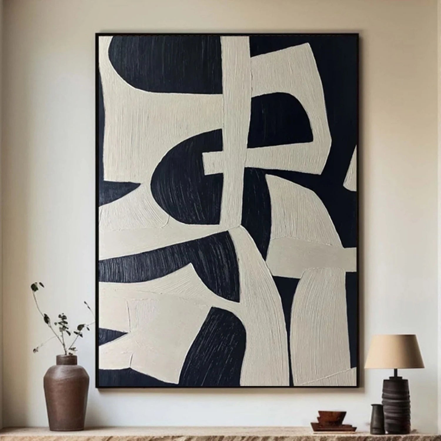 Frameless Abstract Tranquility Art Painting - Stretched Canvas Wall Decor #WS252 | Perfect for Living Room, Bedroom & Office Decor