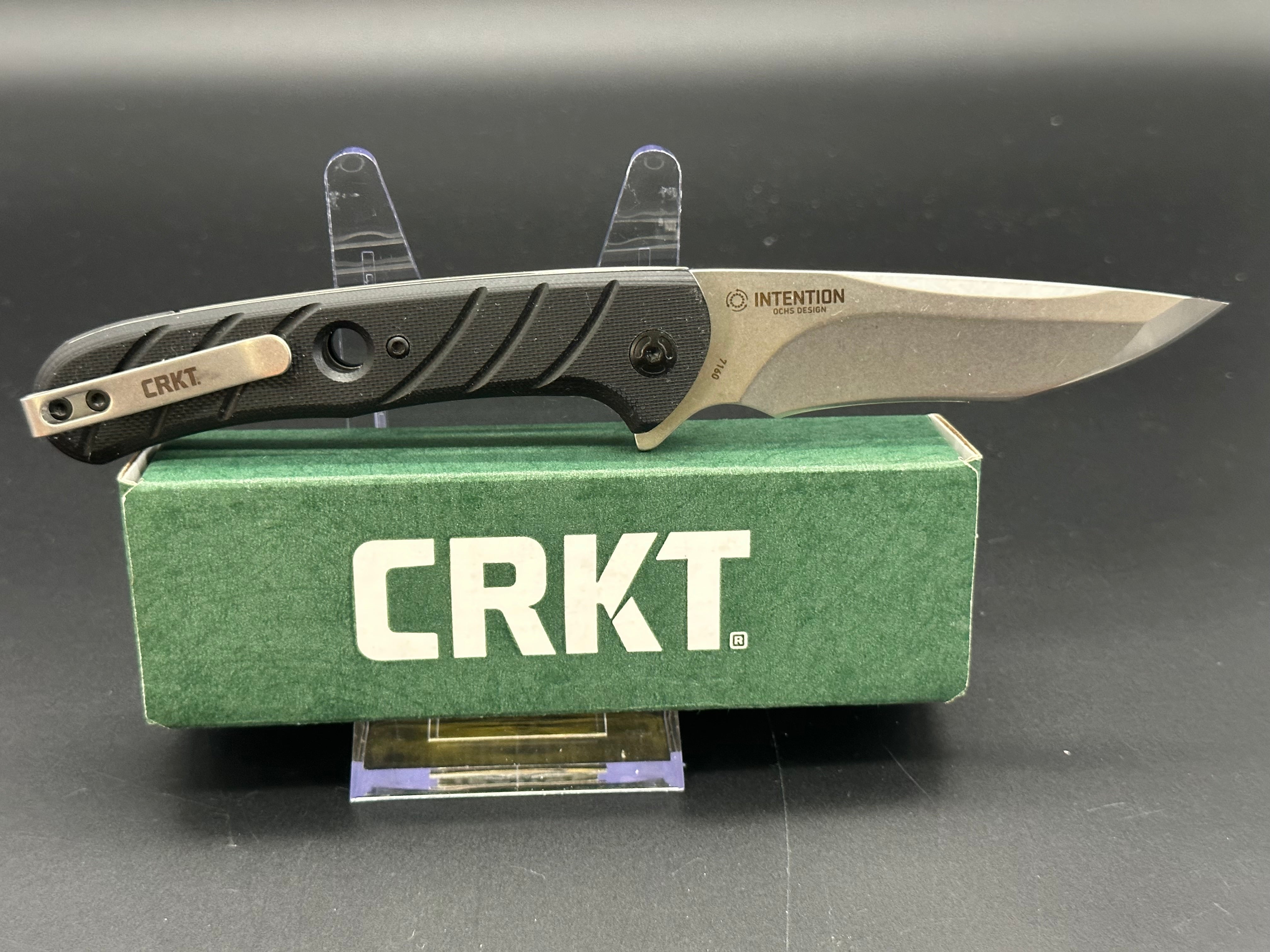 CRKT Intention Folding Pocket Knife - EDC Tactical Knife for Camping, Hiking & Outdoor Survival | Razor Sharp Stainless Steel Blade & Ergonomic Grip