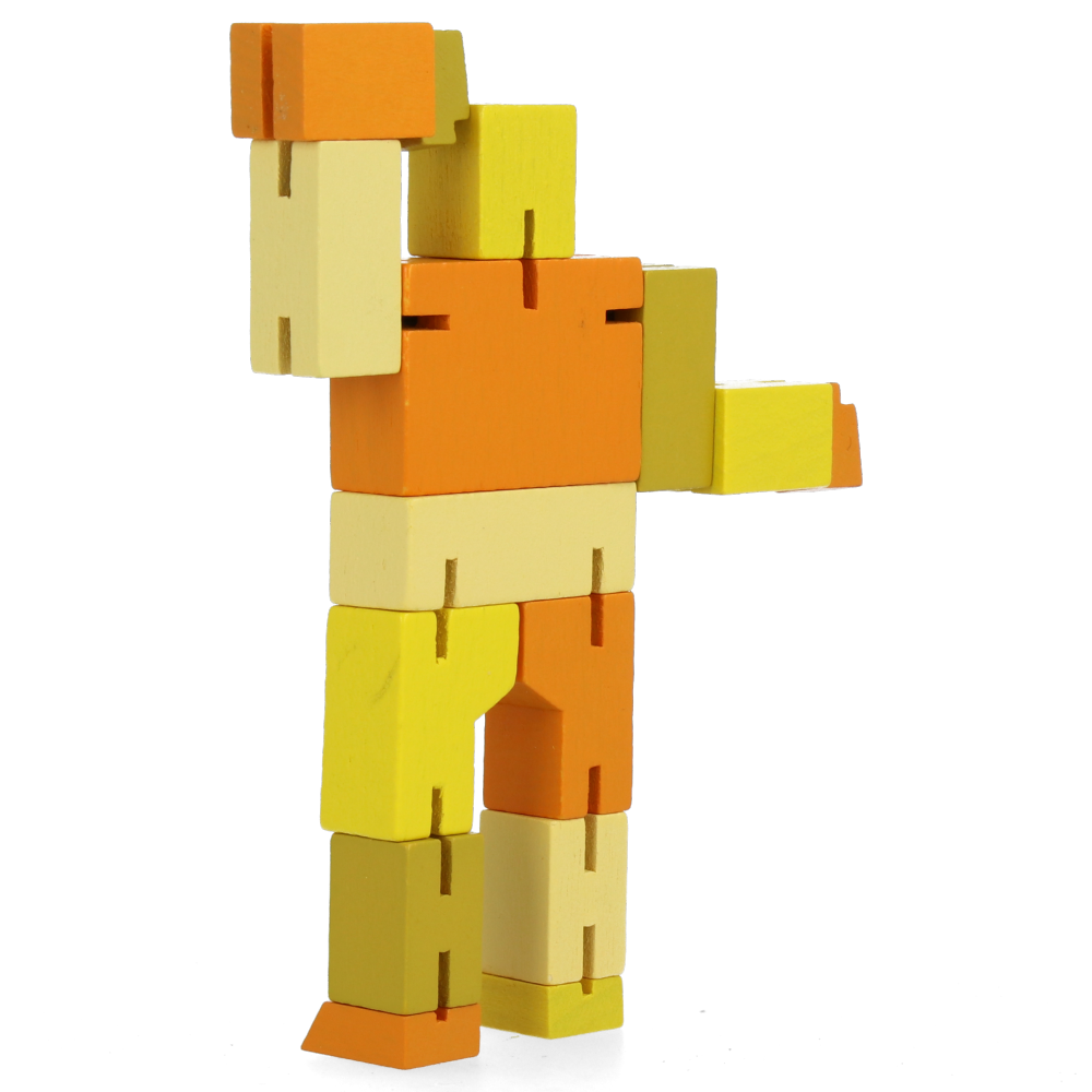 Cubebot Micro Yellow Multi - Fun Mini Robot Toy for Kids, Adults, Collectors | STEM Learning, Desk Decor, Stress Relief, Gift Idea