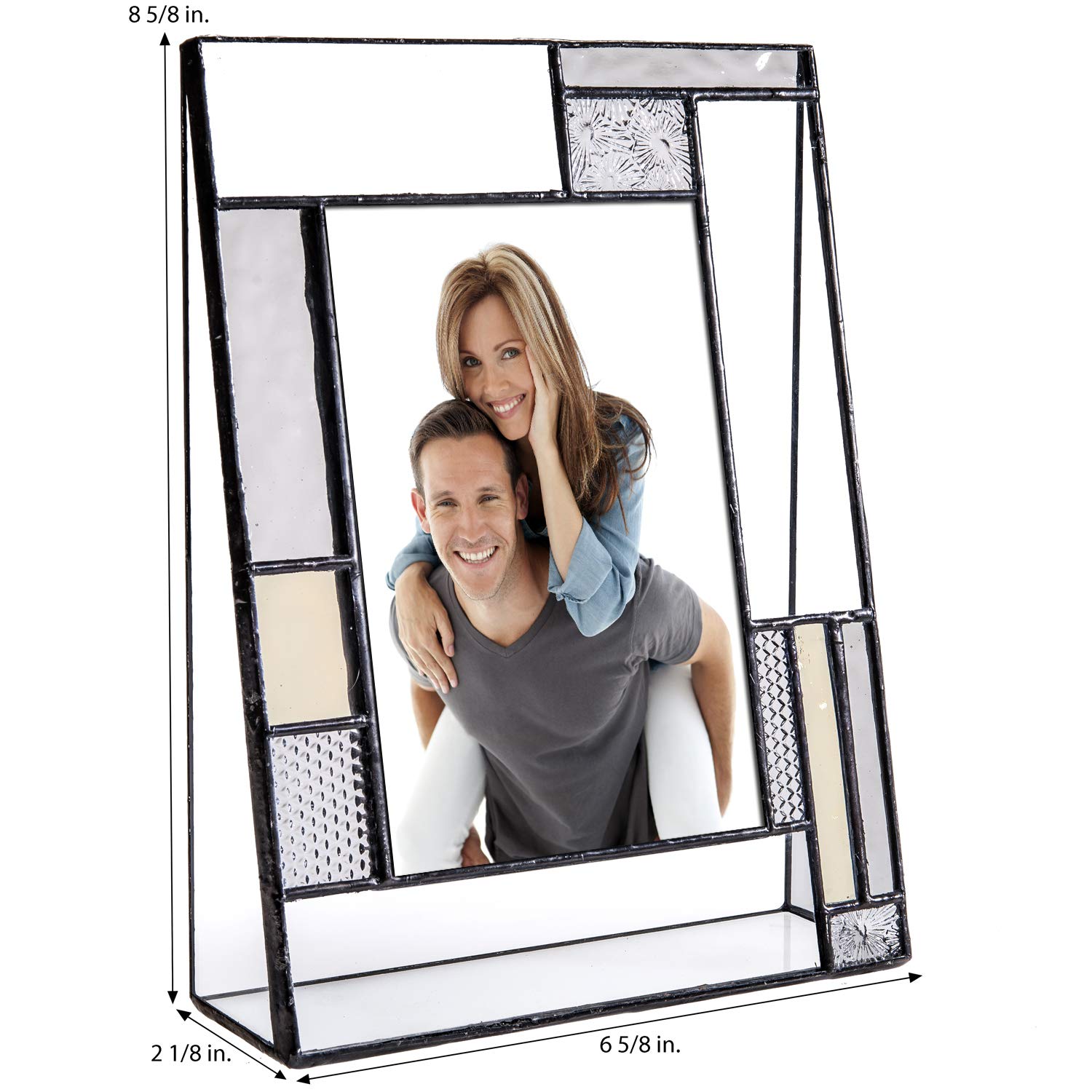 Personalized Anniversary Frame for Couples - Engraved Glass 4x6 Photo Keepsake - Perfect for Wedding Gifts & Home Decor