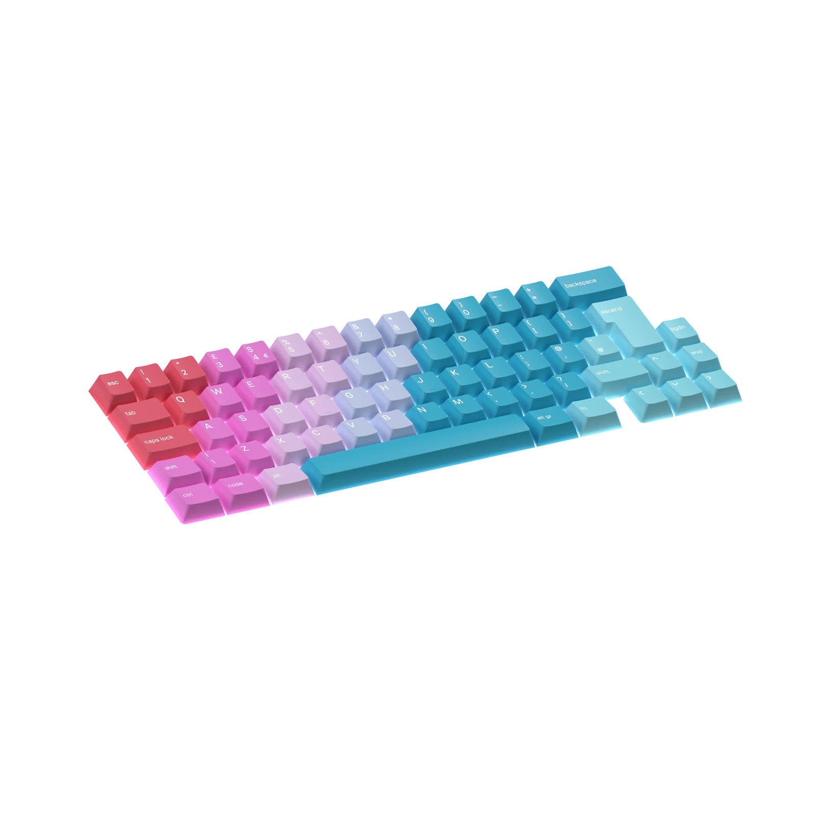 Custom Keycaps for Mechanical Keyboards - Daydream UK Layout - Perfect for Gaming, Typing & Office Work